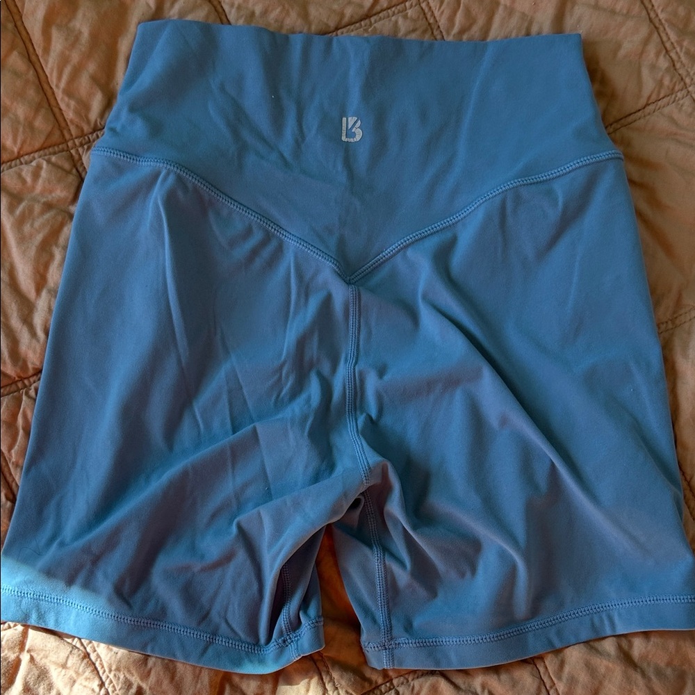 BuffBunny Women's Sky Blue Bike Shorts - Picture 2 of 3